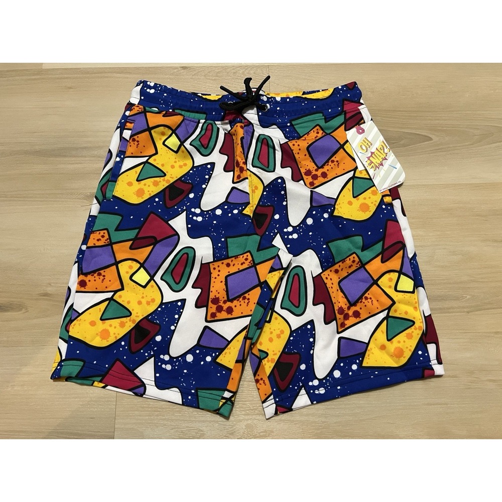 NWT Fresh Prints‎ Of Bel Air Mens Shorts Size Small Pockets Drawstring Geometric